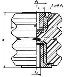 ГОСТ 19797-85 Изоляторы керамические опорные на напряжение свыше 1000 В для работы в помещении. Типы, основные параметры и размеры (с Изменениями N 1, 2)