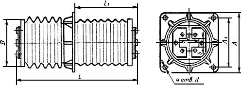 ГОСТ 20454-85 Изоляторы керамические проходные на напряжение свыше 1000 В. Типы, основные параметры и размеры (с Изменениями N 1, 2)