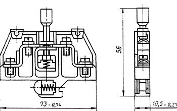 ГОСТ 25154-82 Зажимы контактные наборные с плоскими выводами. Конструкция, основные параметры и размеры