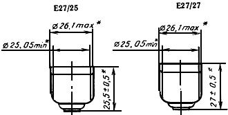 ГОСТ 28108-89 (МЭК 61-1-69) Цоколи для источников света. Типы, основные и присоединительные размеры, калибры (с Изменением N 1)
